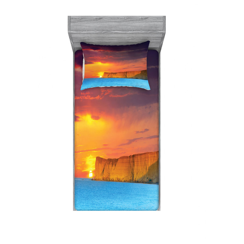 Microfiber Sheet Set, Twin Sheet Set with Fitted Sheet