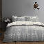 Cotton Blend Bedding Set with Duvet Cover Fitted Sheet and Matching Pillowcases Soft Easy Care Complete Printed Polycotton Bed Set-111136053-111136056