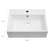 White Ceramic Rectangular Bathroom Sink 21"x16". Stylish European Style With Faucet Hole And Overflow. Arc Beautiful. Elegant Gracious. Ceramic. Low Water Absorption. Acid Stain Resistance. Smooth