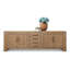 Approx. 94 Inches Wide Four Drawers Media Cabinet Weathered Gray