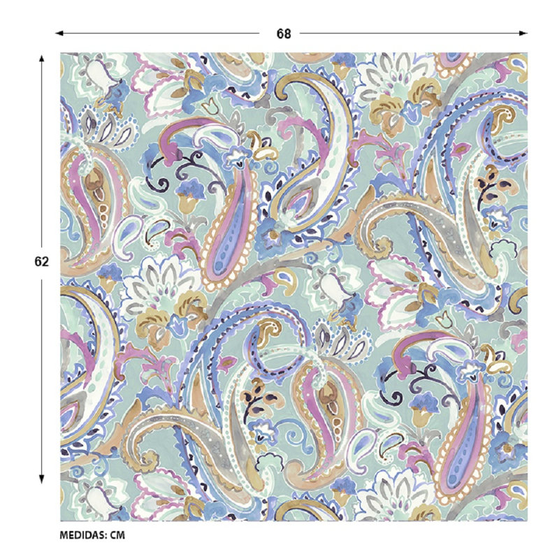Gwenifer 10m x 68cm Matte Wallpaper Roll, Blue
