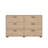 Chesnel 6 Drawer Double Dresser, Jackson Hickory-128788682