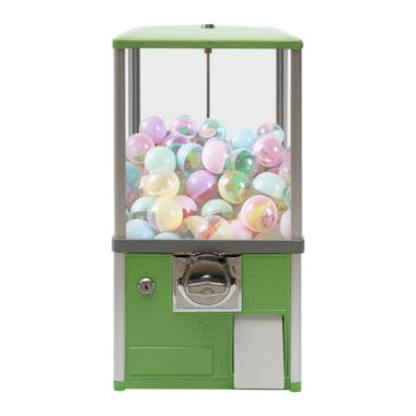 Great Northern Popcorn 11 Translucent Gumball Machine - Coin-Operated Candy Dispenser Vending Machine and Piggy Bank - Blue