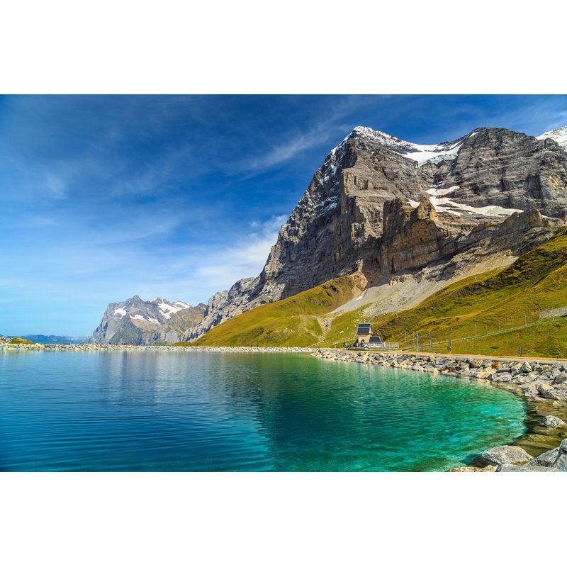 Alpine Turquoise Lake by Janoka82 - Wrapped Canvas Print, 51cm H x 76cm W