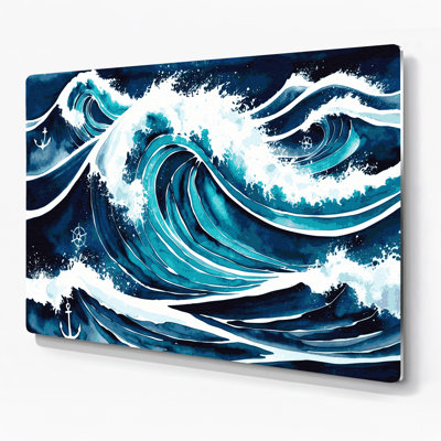 Art mural bleu nautique