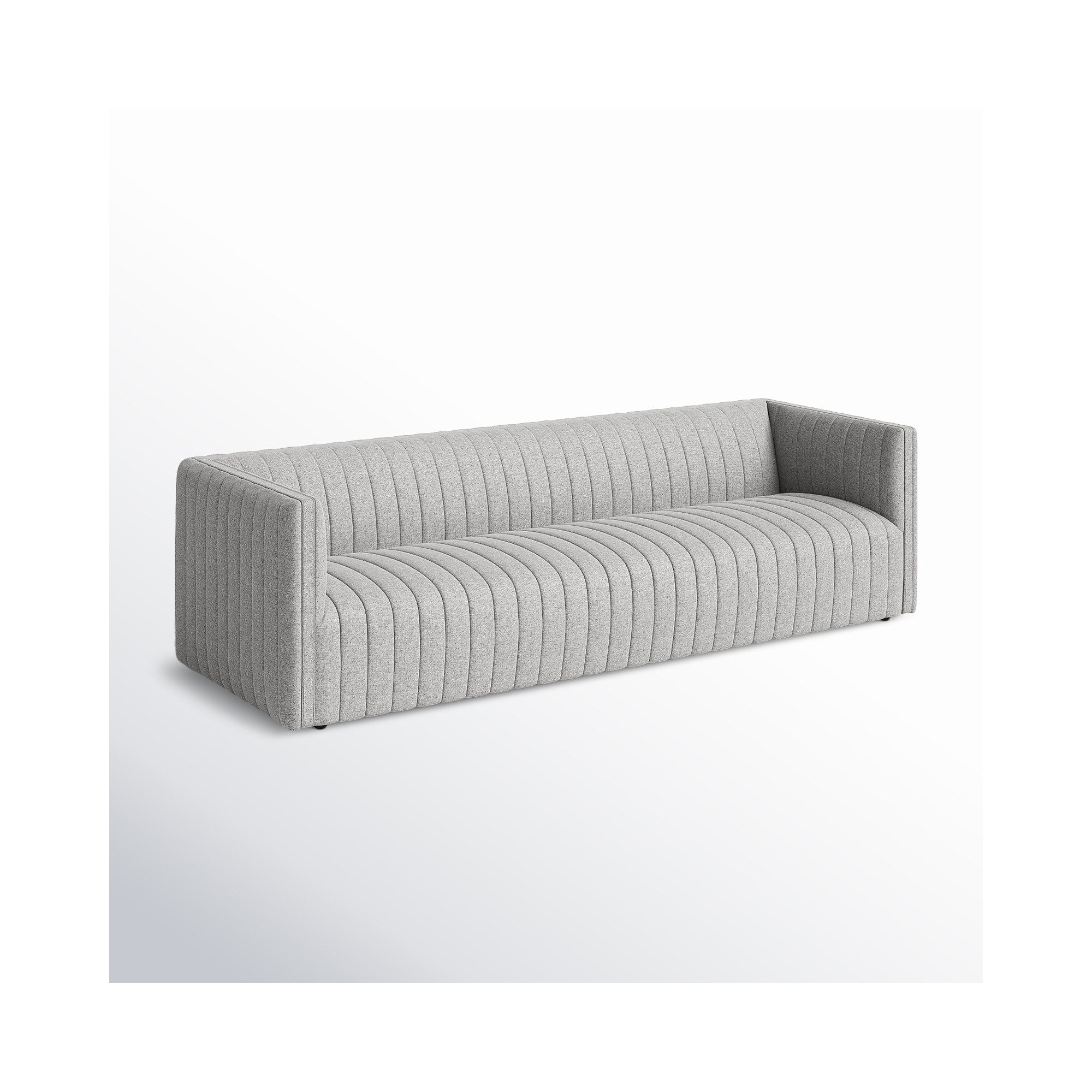 Brandt 97" Tuxedo Arm Sofa, 26.5" H x 88" W x 35" D, Orly Natural