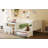Wooden Twin Size Daybed With Storage Shelves And Lockers, Multi-Functional Bed With Study Desk And Matching Stool-2000344248