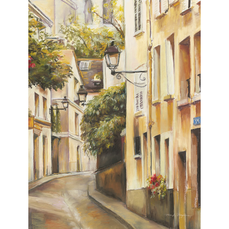 Montmartre II sur toile, H 16 po x l 12 po