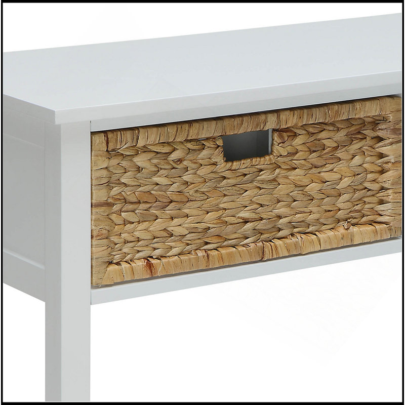 Flavius White Finish Console Table