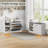  Shoe Storage Bench, Modern Wooden Shoe Cabinet With Flip Drawer And Adjustable Shelf,Off-White-558227971