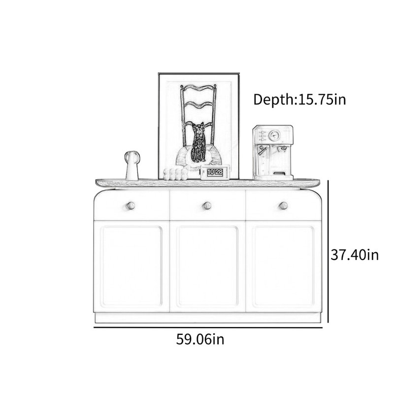 Modern Minimalist Accent Cabinet