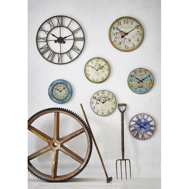 French Market Town 'Anjou' Clock - 36cm