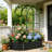 Outdoor Raised Garden Bed,Flower Boxs,Arched Trellis Plant Boxs