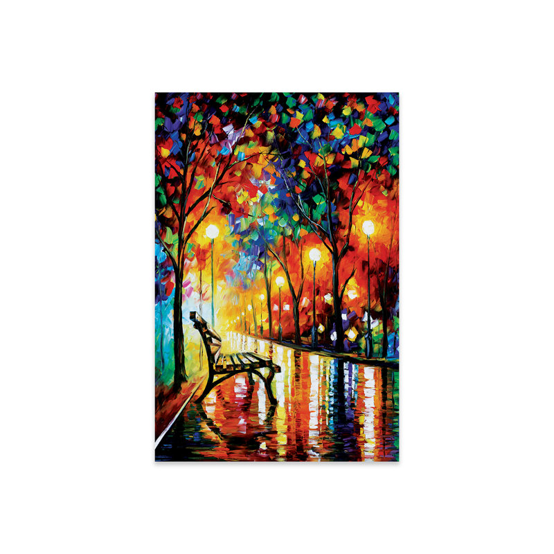La solitude de l'automne sur plastique / acrylique par Leonid Afremov, peinture