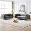 Canapé Chesterfield confortable en velours au design traditionnel et élégant, parfait pour le salon