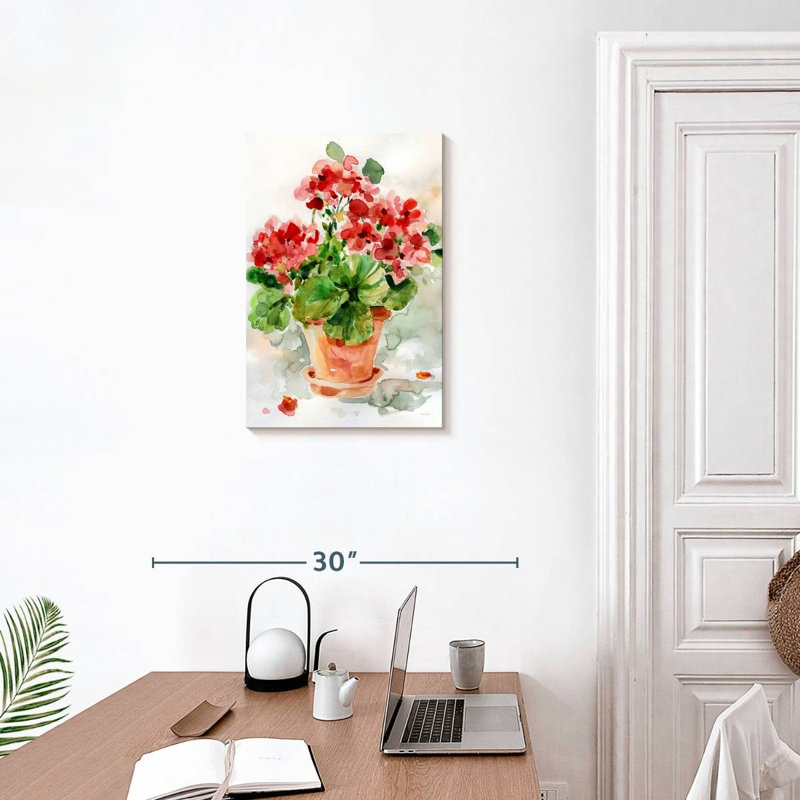 Harnek été géranium I, H 24 po x l 16 po