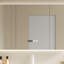 Armoire de salle de bain simple de style nordique.-111065041