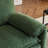 38.58" Chenille Armchair, Accent Chair With Double-Layer Seat & Cushioned Back-398336728