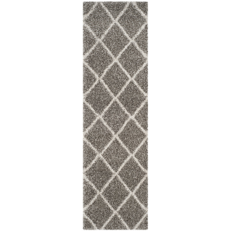 Girault Geometric Looped / Hooked Area Rug, Runner 69 x 183 cm