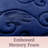 Lavish Home Set of 2 Memory Foam Bath Mats, Navy-1348629322