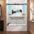 55"-60" W X 60" H Reversible Installation Double Bypass Sliding Shower Door Easy Installation Frameless Bathtub,5/16"(8MM) Tempered Glass With Nano Explosion-Proof Film-125213336
