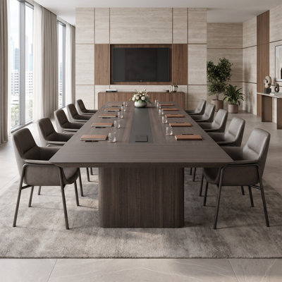 118 " Rectangle Conference Table with Power Modules