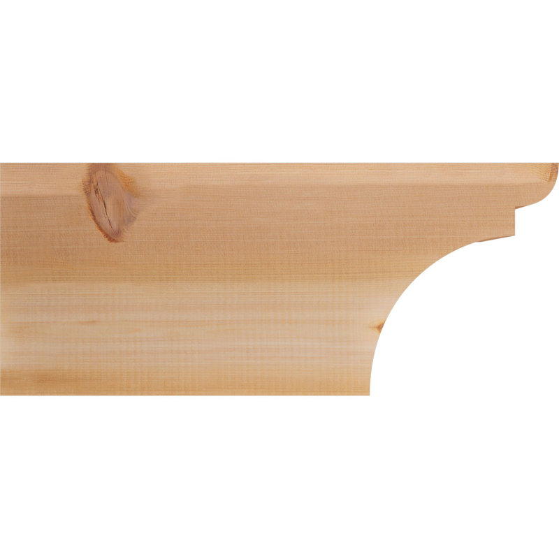 Yorktown Smooth Rafort Tail, Cèdre rouge, H 10 po x l 24 po x P 3,5 po