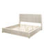 Structure de lit plateforme en bois massif avec tête de lit, lit sur pied, assemblage facile-31044167-31044168