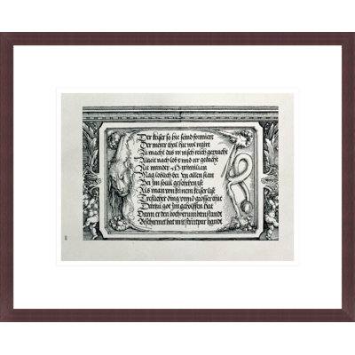 L'arche de triomphe de l'empereur Maximilien Ier d'Allemande (1459-1519) par Albrecht Dürer, impression giclée sur cadre