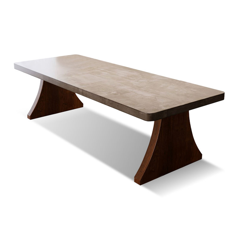 Gray Rectangular Solid wood Butterfly Leaf  Dining Table, 29.53"H x 78.74"L x 35.43"W