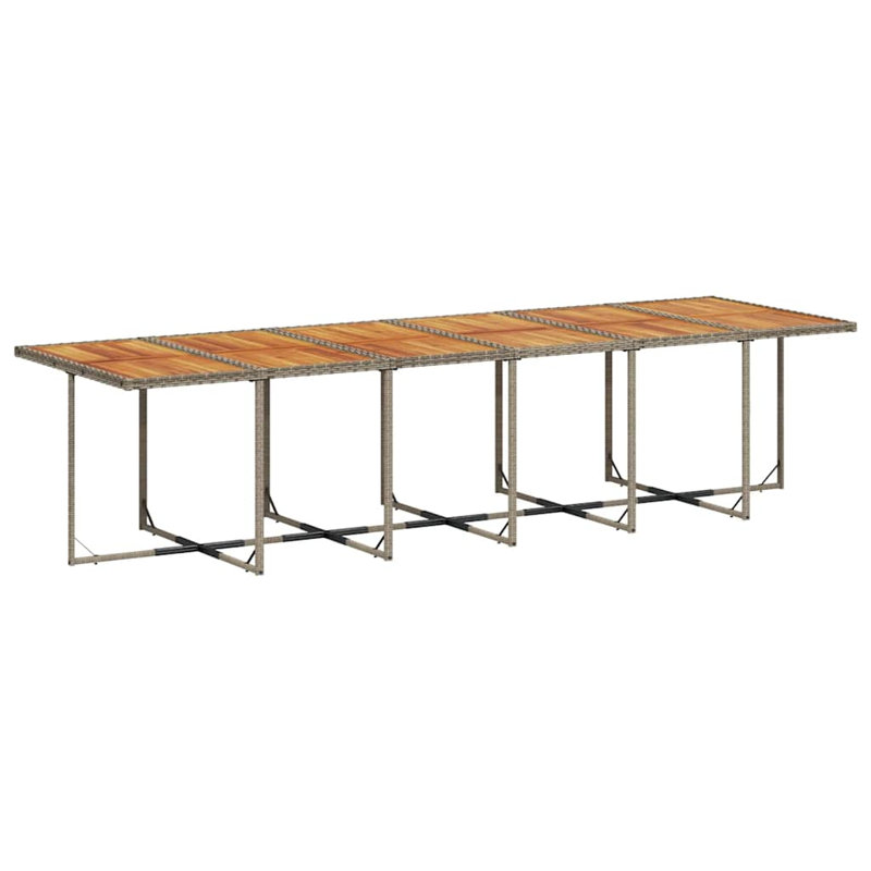 Ensemble repas avec coussins en rotin Latitude Run, Gris, 16, Dark Grey