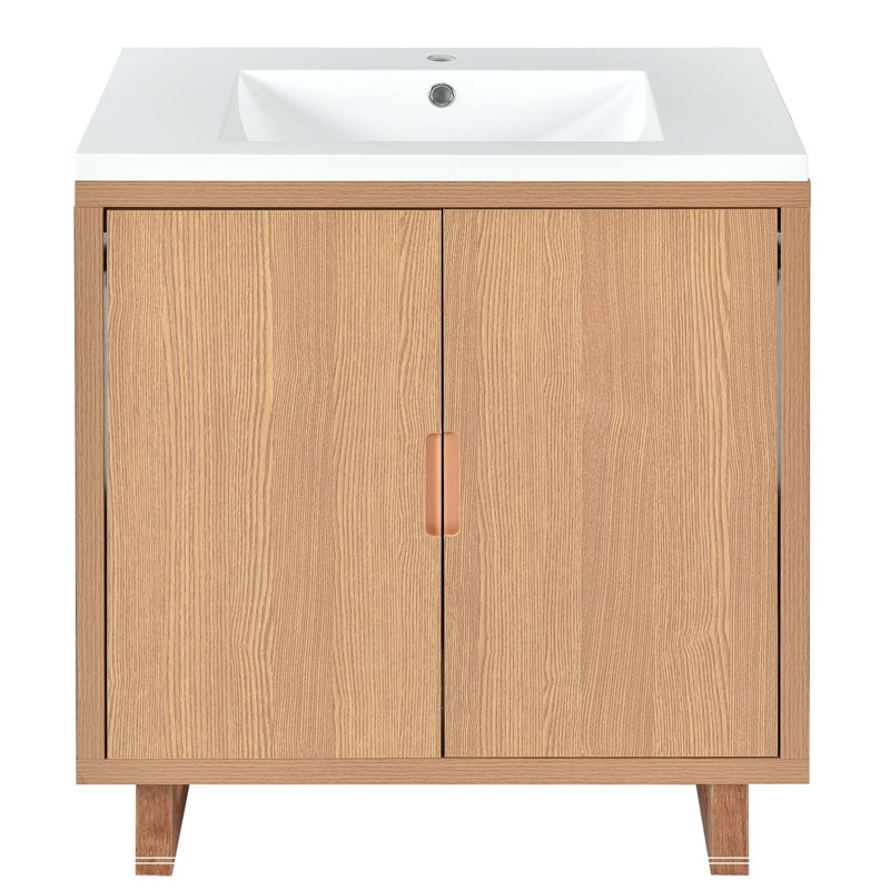Ensemble de meuble-lavabo 30 po avec lavabo, armoire combinée et meuble de rangement pour salle de bain