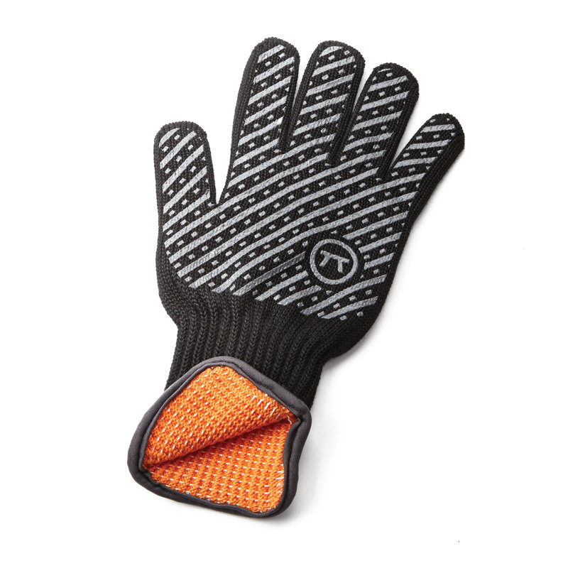 Outset Professional High-Temperature Heat Deluxe Grill Oven Glove, 10.5" H x 6.75" W x 1.5" D