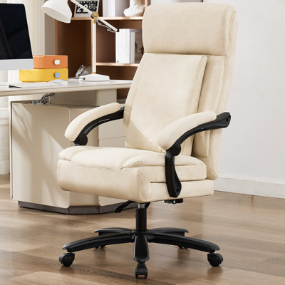 500Lbs Capacity Faux Leather Executive Chair, Heavy Duty Task Desk Chairs Swivel Ergonomic Computer Gaming Chairs With Adjustable Backrest And Footrest