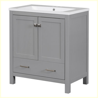 Meuble-lavabo moderne avec lavabo simple et tiroir