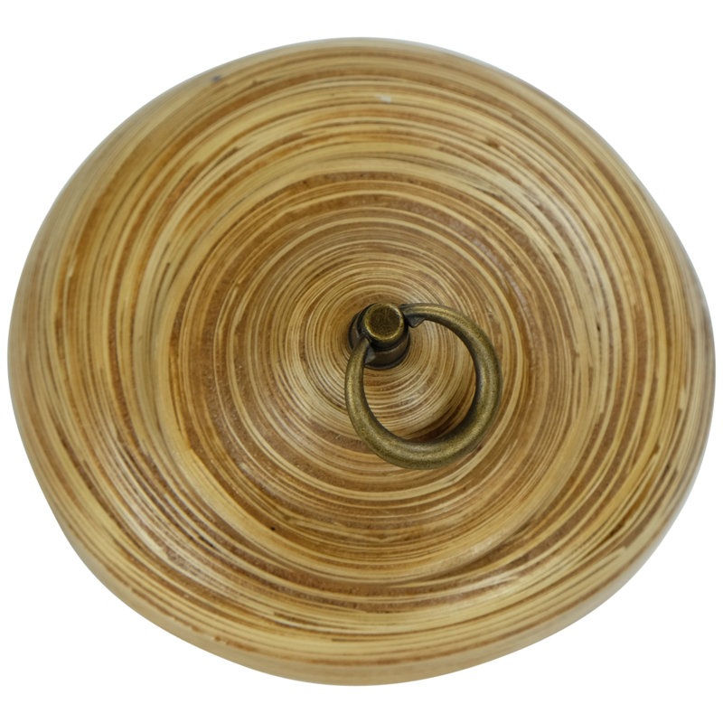Wood Jar, Natural, 13cm H x 20cm W x 20cm D