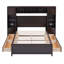 Lit en bois avec armoire et tablette tout-en-un-615419240