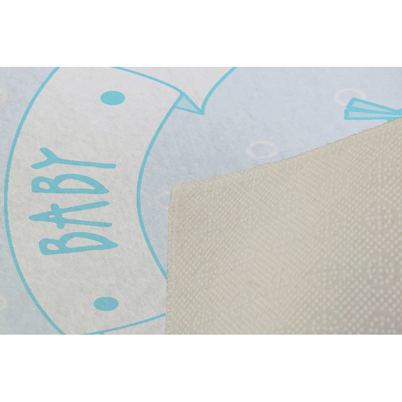 Tapis luxueux 100% polyester 5,2 x 7,5 pi, hauteur des poils de 0,4 po | Antibactérien, points antidérapants en PVC, lavable à la machine | Élégante impression numérique en 3D, parfaite pour le décor du salon et de la chambre à coucher