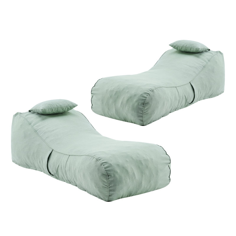 Fauteuil à billes avec repose-tête Brody, Menthe