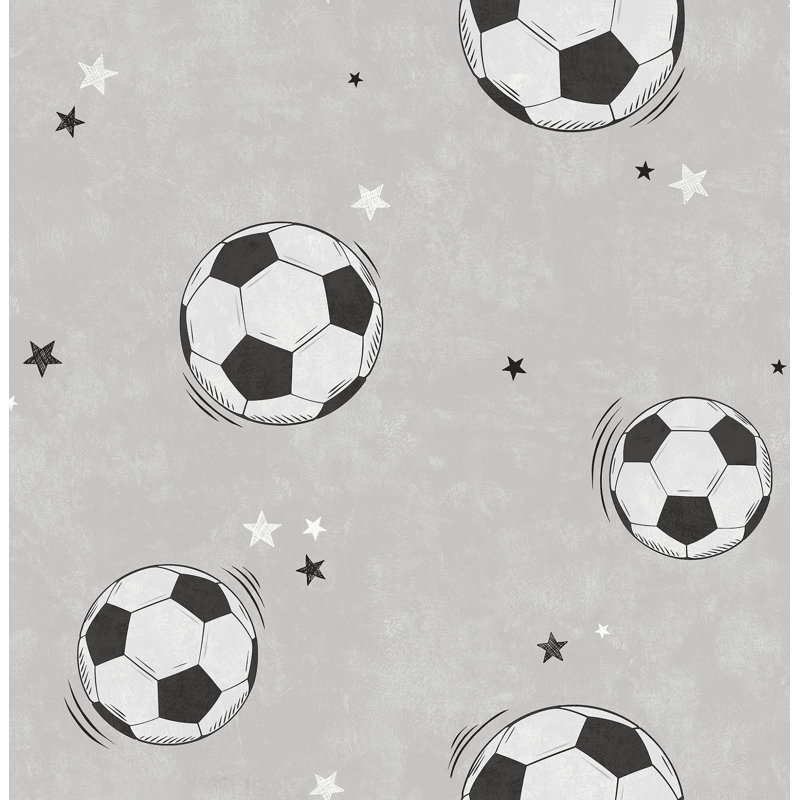 Papier peint gris Football