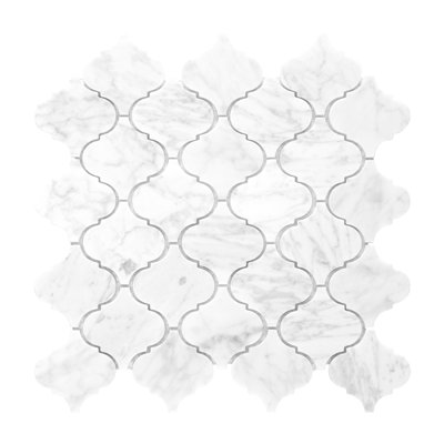 Carreau de mosaïque en marbre poli arabesque pour mur et plancher