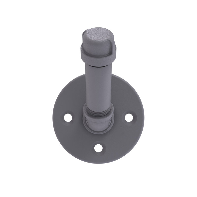 Bayer Wall Mounted Robe Hook, Matte Gray