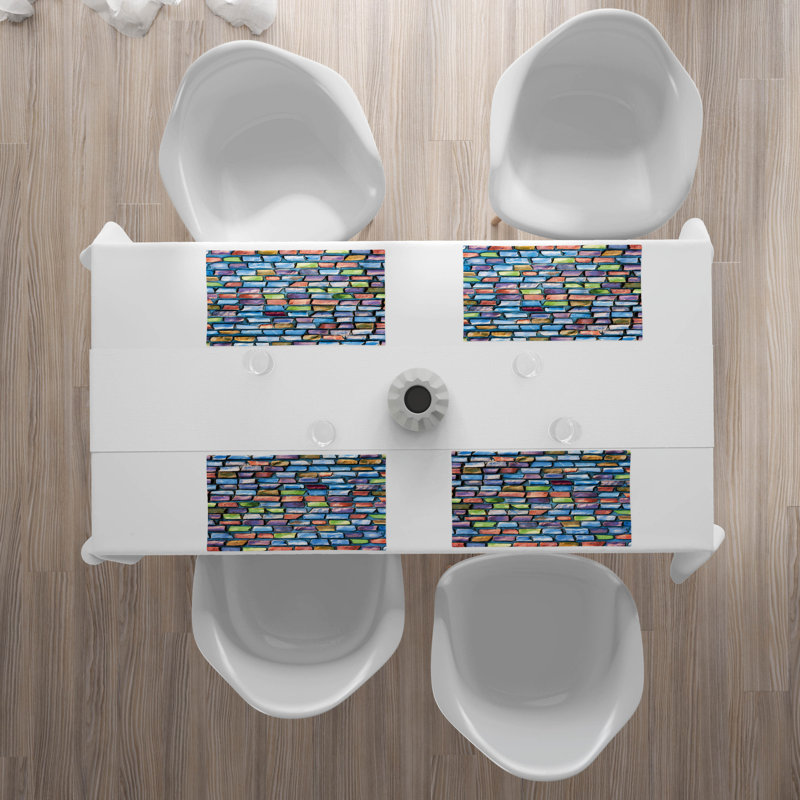 Polyester Abstract Rectangle Placemat