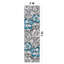 Tapis bleu / gris / ivoire Rooshi-49367680