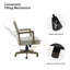 Chaise de travail en lin avec accoudoirs en bois massif et garniture cloutée Bromley Farmhouse-794978832