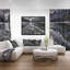 «Black Icy Mountain Lake with Snow», photographie-26684132-35061676