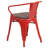 Kesterson Metal Chair with Wood Seat and Arms-1340017047