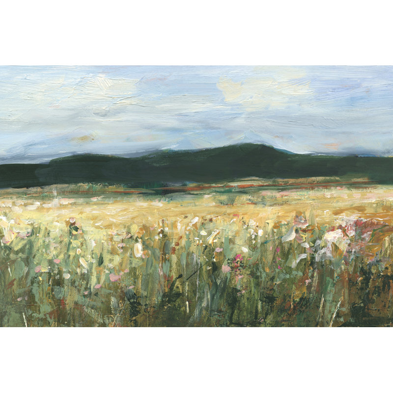 Pastel Wildflower Field II by Ethan Harper - Wrapped Canvas Print, 46 cm H x 30 cm W