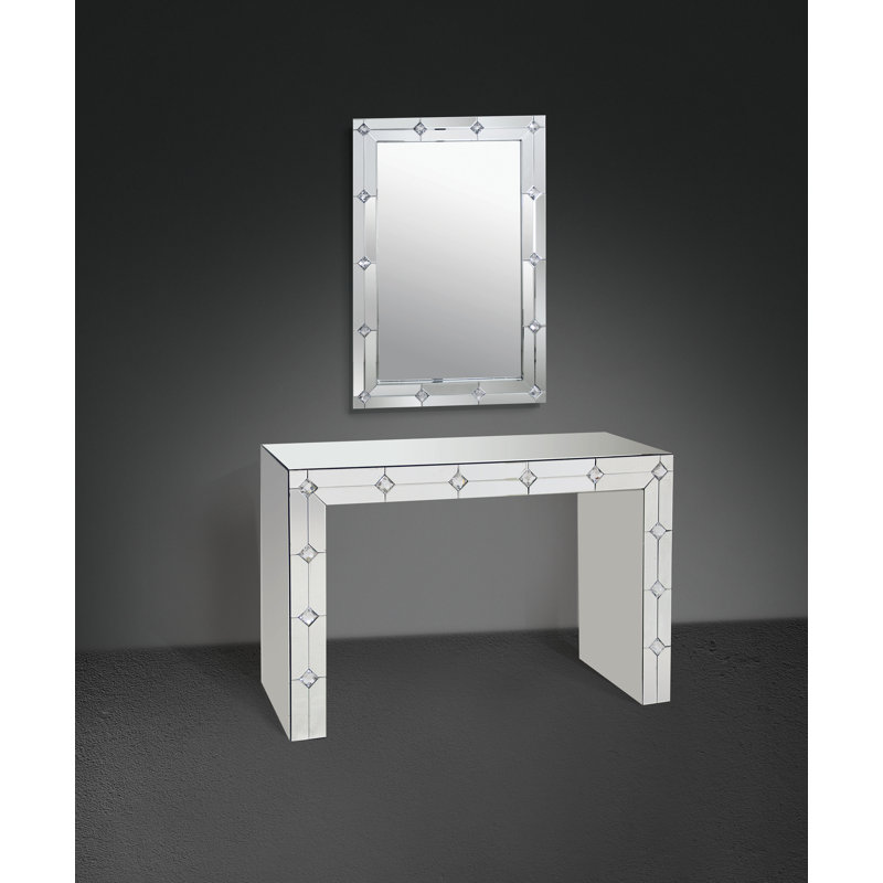 47.24'' Glass Top Console Table