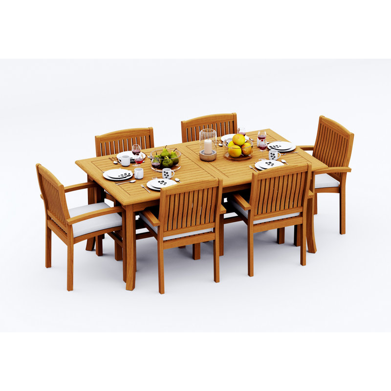 Ensemble repas d'extérieur Wave, 6, H 30 po x l 71 po x P 35,5 po